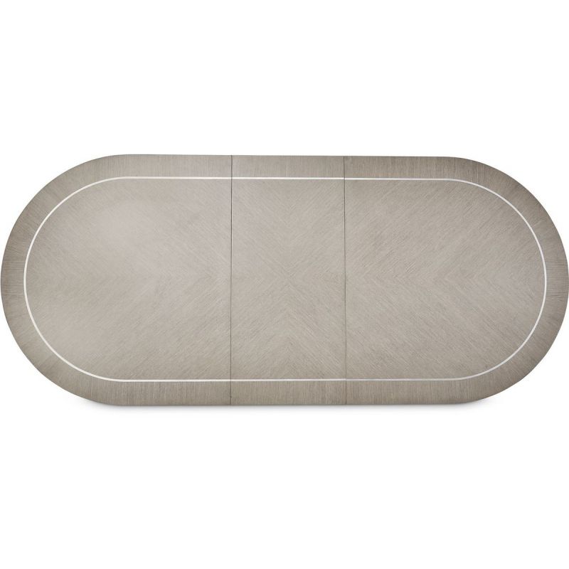 AICO Eclipse Oval Dining Table in Moonlight - Furniture Now (CA)