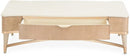 AICO Malibu Crest Rectangular Cocktail Table in Blush - Furniture Now (CA)