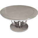 AICO Eclipse Round Dining Table in Moonlight - Furniture Now (CA)