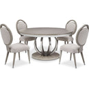 AICO Eclipse Round Dining Table in Moonlight - Furniture Now (CA)