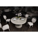 AICO Eclipse Round Dining Table in Moonlight - Furniture Now (CA)