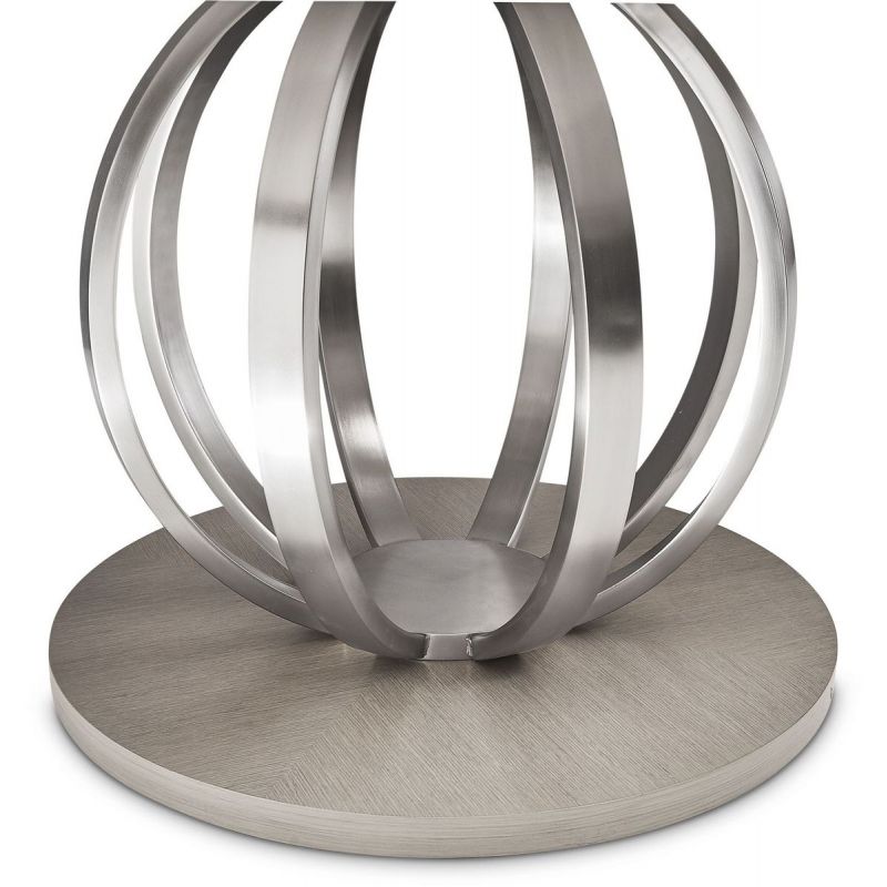 AICO Eclipse Round Dining Table in Moonlight - Furniture Now (CA)