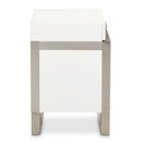 AICO Marquee Nightstand in Cloud White - Furniture Now (CA)