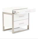 AICO Marquee Nightstand in Cloud White - Furniture Now (CA)