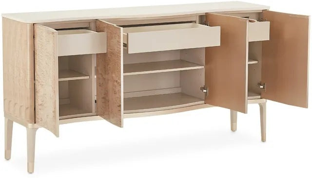 AICO Malibu Crest Sideboard in Blush - Furniture Now (CA)