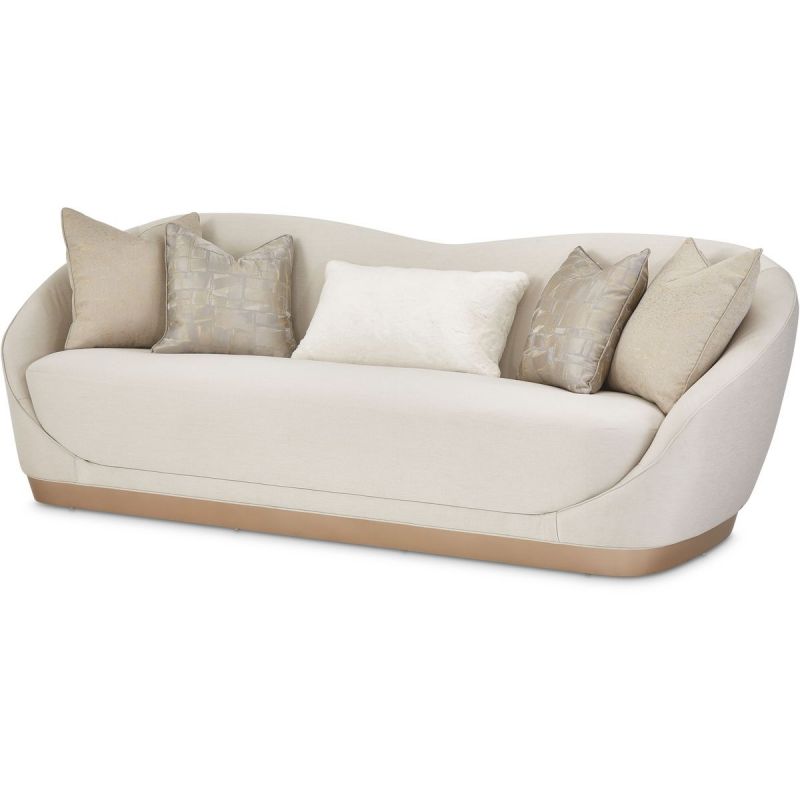 AICO La Rachelle Sofa ICICLE in Medium Champagne - Furniture Now (CA)