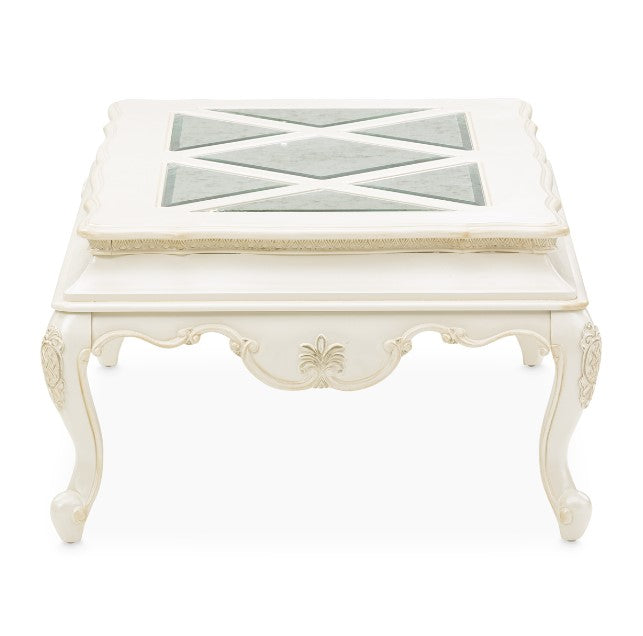 AICO Lavelle Rectangular Cocktail Table in Classic Pearl - Furniture Now (CA)