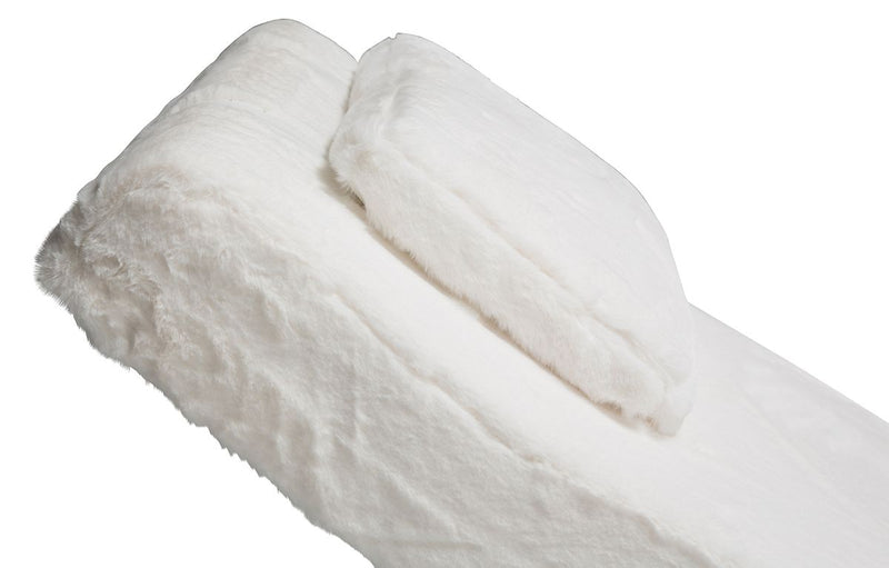 Aico Furniture Trance Upholstered Chaise in White TR-ASTRO41-MST-13 - Furniture Now (CA)