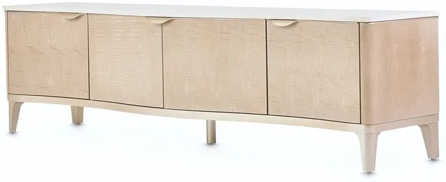 AICO Malibu Crest TV Console in Blush - Furniture Now (CA)