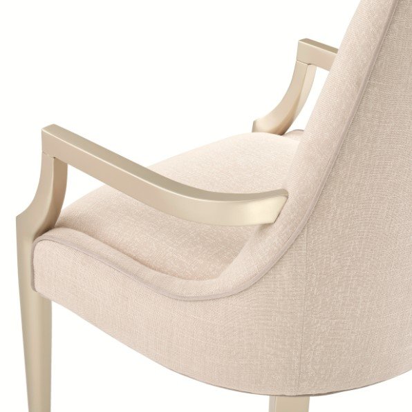 AICO Malibu Crest Arm Chair in Chardonnay (Set of 2) - Furniture Now (CA)