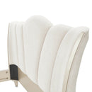 AICO Furniture La Marisia Queen Upholstered Platform Bed in Creamy Pearl - Furniture Now (CA)
