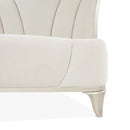 AICO Furniture La Marisia King Upholstered Platform Bed in Creamy Pearl - Furniture Now (CA)
