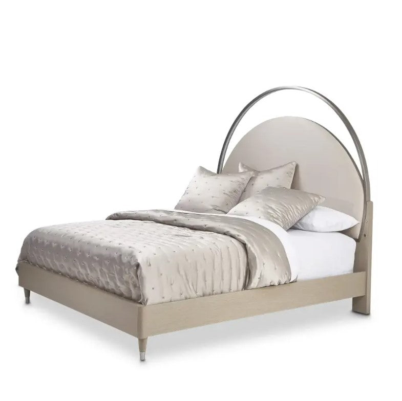 AICO Eclipse Cal King Upholstered Bed in Moonlight image