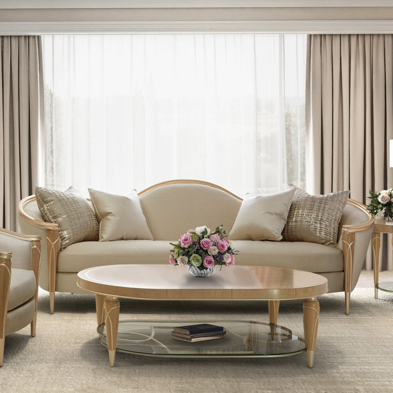 AICO Villa Cherie Chair in Caramel - Furniture Now (CA)