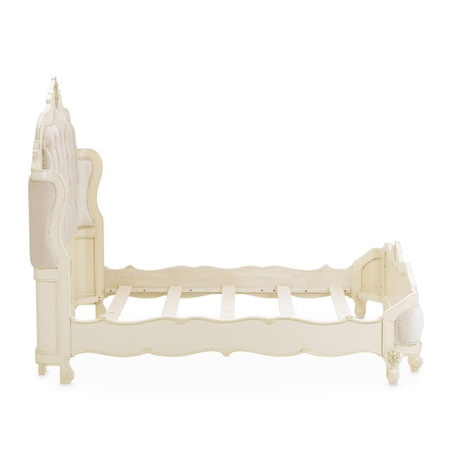 AICO Lavelle Cal King Wing Mansion Bed in Classic Pearl - Furniture Now (CA)