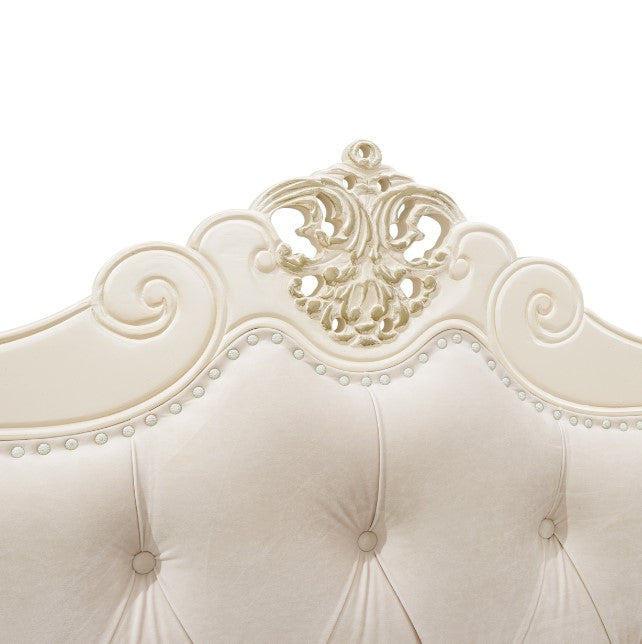 AICO Lavelle Queen Wing Mansion Bed in Classic Pearl - Furniture Now (CA)