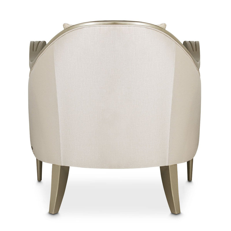 AICO London Place Accent Chair in Champagne - Furniture Now (CA)
