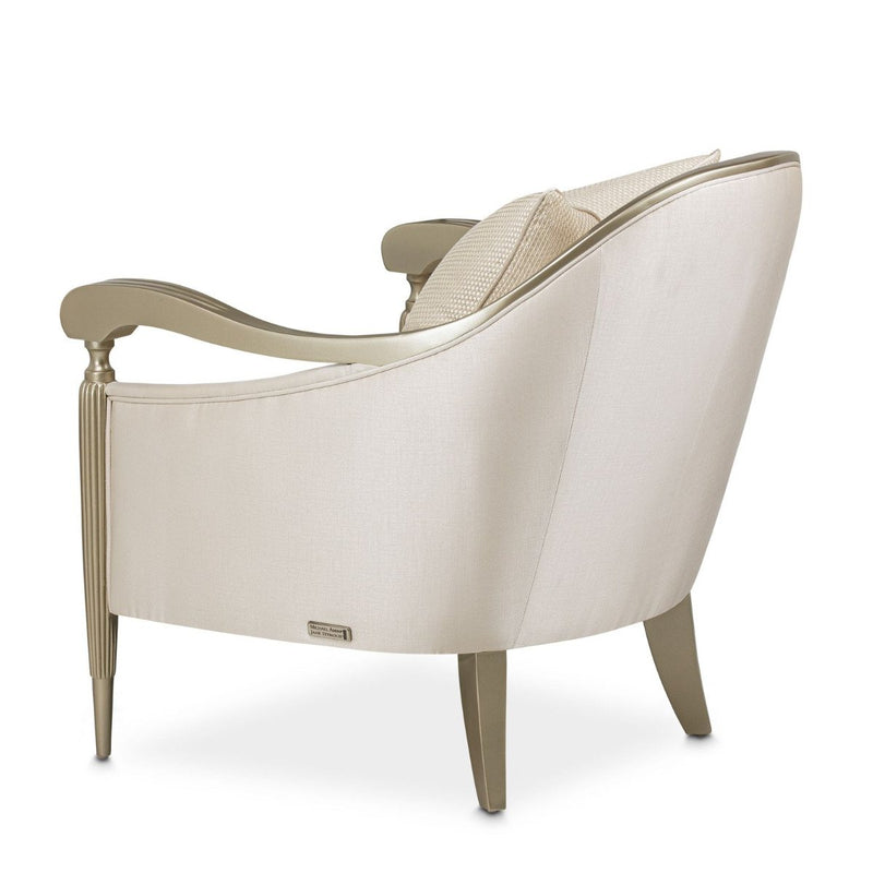 AICO London Place Accent Chair in Champagne - Furniture Now (CA)