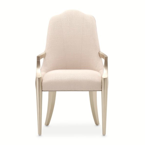 AICO Malibu Crest Arm Chair in Chardonnay (Set of 2) - Furniture Now (CA)