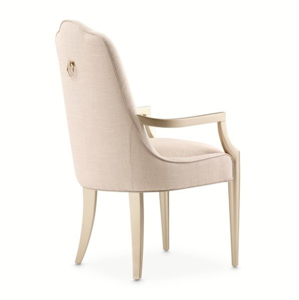 AICO Malibu Crest Arm Chair in Chardonnay (Set of 2) - Furniture Now (CA)