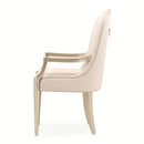 AICO Malibu Crest Arm Chair in Chardonnay (Set of 2) - Furniture Now (CA)