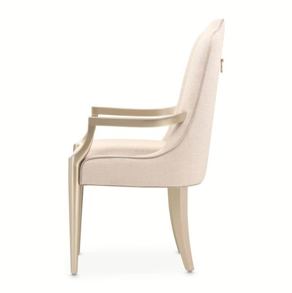 AICO Malibu Crest Arm Chair in Chardonnay (Set of 2) - Furniture Now (CA)