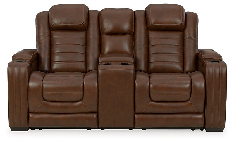 Backtrack Power Reclining Loveseat with Console image